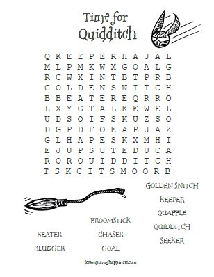 Quidditch Word Search