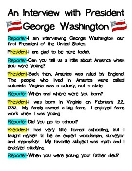 Interview with George Washington