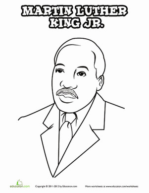 Martin Luther King Jr Coloring Page - Free Martin Luther King Jr Mini Unit