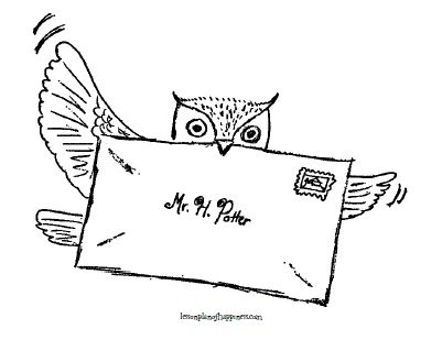 Owl Post Coloring Page