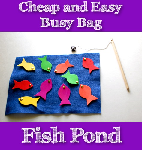 Cheap and Easy Busy Bag: Fish Pond