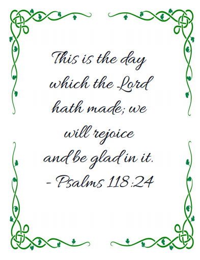 Psalms 118:24 Printable to Ponderize
