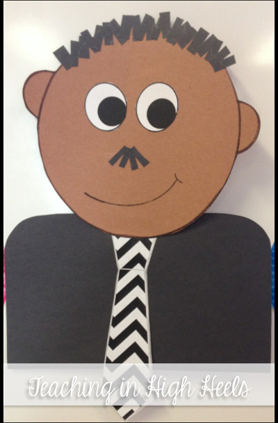 Martin Luther King Craft - Free Martin Luther King Jr Mini Unit